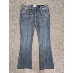 Driftwood Jeans Rosie Pintuck Flare Women's Sz 28 Sundance 5 Pocket
